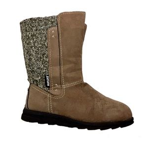 Muk Luks Women’s Casey Faux Suede Zipper Mid-Calf Boots Size 8